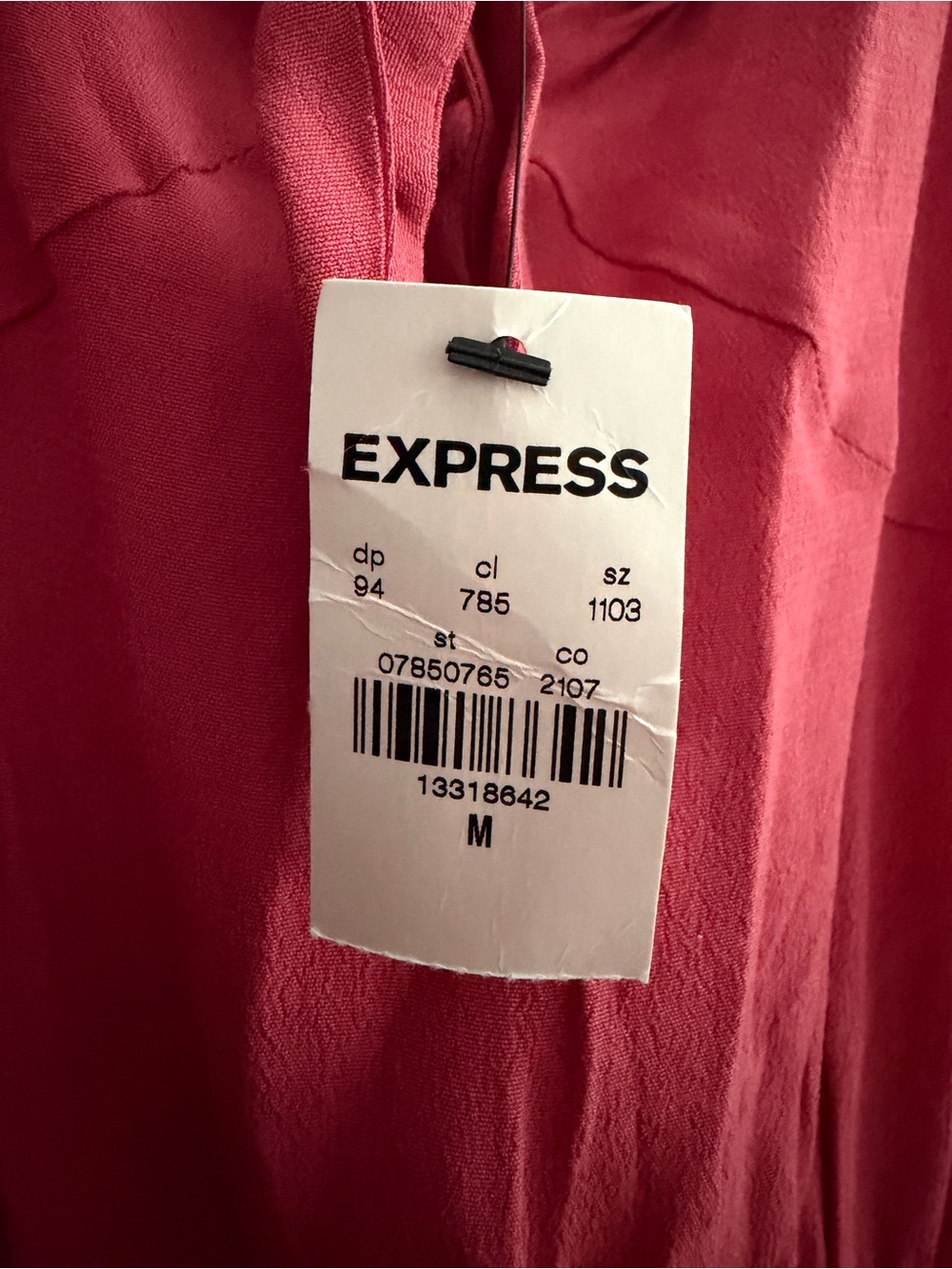 Express Medium Rose-Red Keyhole Knotted Sundress
